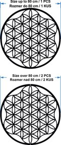 Mandala festmény a falon rétegelt lemezből, maximum 120 cm-ig