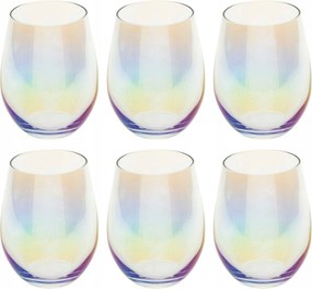 Italos Pohár Szett színes üveg 540ml x6