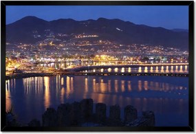 Poszterek keretben 60x40 Antalya éjszaka Kirándulás
