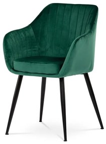 Zöld Bársony Étkezőszék. PIKA GRN4