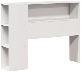fehér tömör fenyőfa fejtámla tárolóval 90 cm