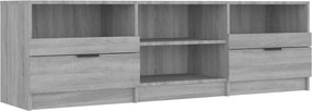 vidaXL szürke sonoma színű szerelt fa TV-szekrény 150 x 33,5 x 45 cm
