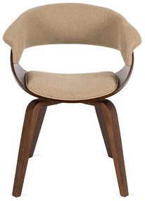 Elegáns Étkezőszék Bézs/Dió Színben. GARY 2