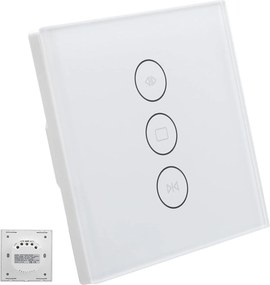 Kapcsoló WiFi Érintőképernyős Üveg Vezérlő Redőnyökhöz, Smart Life