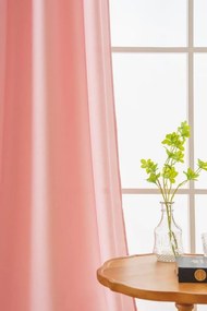 Függöny OXFORD LIGHT 140x250 cm, rózsaszín Felfüggesztés: Hullámos sínszalag