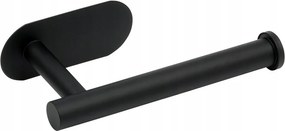 Wc-papír Tartó Acél Fekete Fürdőszobai Non-invazív