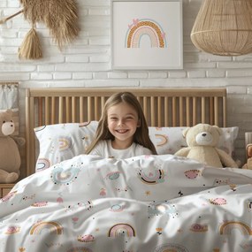 Stanex Pamut ágynemő szett Szivárvány, 140 x 200 cm, 70 x 90 cm