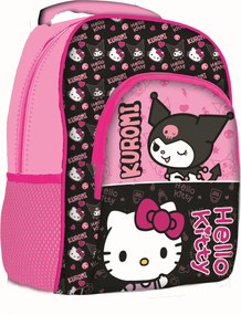 Hello Kitty & Kuromi Pink iskolatáska, táska 40 cm