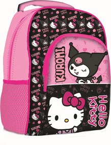 Hello Kitty & Kuromi Pink iskolatáska, táska 40 cm