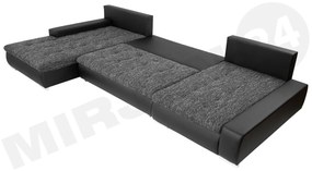 U alakú kanapé Carmine (öko-bőr Soft 011 + Lawa 06). 1058080