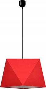 Mennyezeti függőlámpa Gyémánt lámpabúra piros