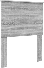 vidaXL Fejtámla fejtámlával Szürke Sonoma 75 cm Faanyag