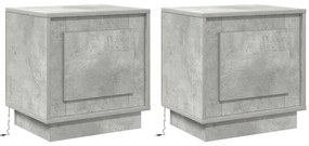 LED világítással ellátott éjjeli szekrények 2 db Betongrád 44x34,5x45 cm