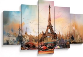 Kép - Az Eiffel-torony festménye (150x105 cm)
