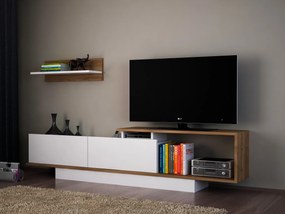 TV asztal/szekrény Atos (fehér + dió). 1063152