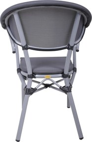 Szürke fém kerti szék Toskana – Garden Pleasure