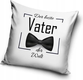 Der beste Vater Bow Tie párnahuzat 40x40 cm