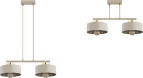 Brilagi - Kábeles csillár SPRING 2xE27/60W/230V bézs/arany