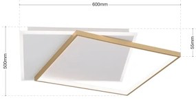 Orion DL 7-692 LED állítható mennyezeti lámpa EMANUEL LED/50W/230V fehér/arany