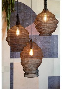 Lena fekete függőlámpa, ø 37 cm - White Label