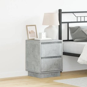 Éjjeli Szekrények LED világítással 2 db Beton szürke 39x34.5x50 cm