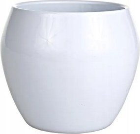 Kerámia kaspó fehér golyó