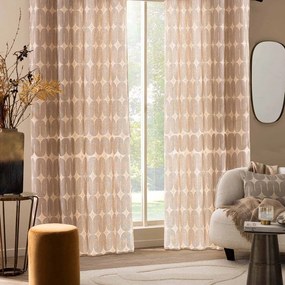 Fekete-bézs függöny 140x240 cm Ondine – douceur d'intérieur