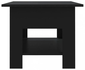 fekete szerelt fa dohányzóasztal 102 x 55 x 42 cm