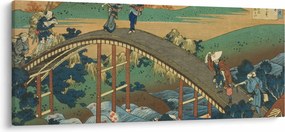 Kép - Katsushika Hokusai, Ariwara no Narihirafrom the series One Hundred, Poems Explained by the Nurse (Hyakunin isshu uba ga etoki), reprodukciók (120x50 cm)