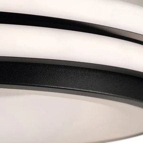 BRILAGI - LED dimmelhető mennyezeti lámpatest FLARE LED/84W/230V 47x51 cm fekete + távirányító