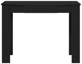 fekete szerelt fa íróasztal 100x45x75 cm