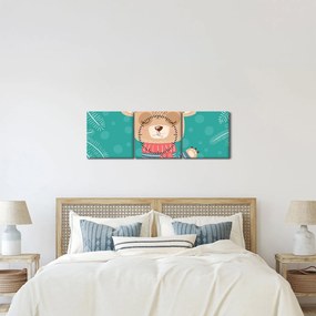 Kép - Integető mackó (órával) (90x30 cm)