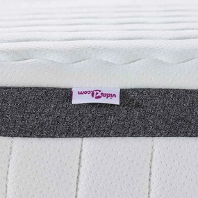 Matrac 2 pcs Fehér és Szürke 60 x 200 cm Bonell Rugó