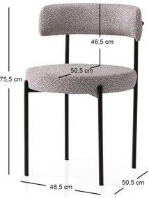 Étkezőszék szett (2 db) Gını - 4006 V2