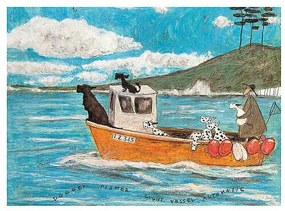 Művészeti nyomat Sam Toft - Dogger, Fisher, Light Vessel Automatic