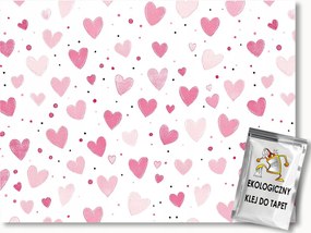 Fotótapéta Flizelina Gyerek Rajz Rózsaszín Szív 350x250 ragasztó