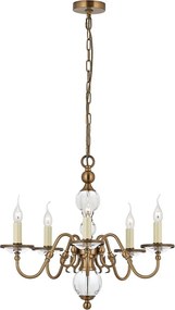 Endon TILBURG CA20P5B Csillár 5x40W/E14