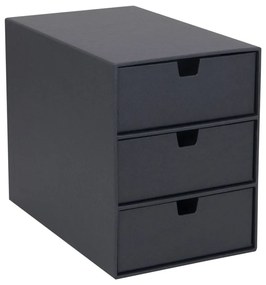 Ingrid sötétszürke doboz 3 fiókkal - Bigso Box of Sweden