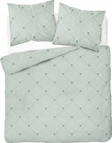 Szatén ágyneműhuzat garnitúra 100% pamut Detexpol 140 x 200 cm kék