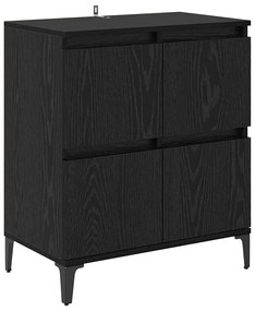 Széf Fekete tölgy 60 x 35 x 70 cm Műszaki fa és vas