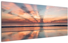 Nap sugarak képe Dayton Beach felett (120x50 cm)