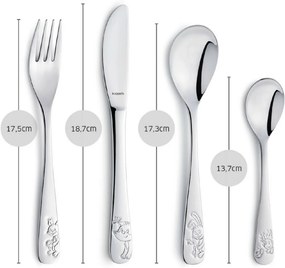 Amefa 4 részes Forest Friends gyermekevőeszközkészlet