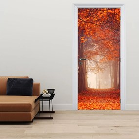 Fotótapéta ajtóra - Őszi erdő (95x205cm)
