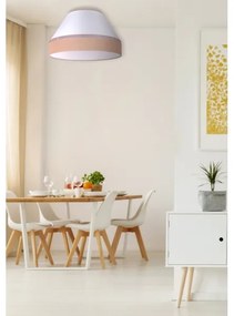 Duolla - Mennyezeti lámpa AVIGNON 3xE27/15W/230V á. 60 cm fehér/barna