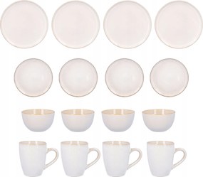 Ebédszolgáltatás Kőből 4 személyes 16el bögrék tálak tányérok