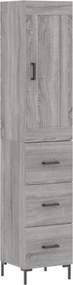vidaXL szürke sonoma szerelt fa magasszekrény 34,5 x 34 x 180 cm