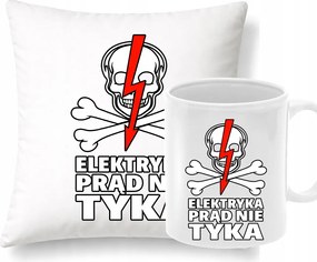 Párna Bögre Ajándék Szett Kollégáknak Villanyszerelő Áram nem Ketyeg