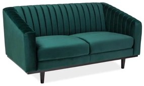 Asprey Velvet kanapé, zöld / fekete
