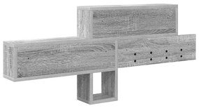 Fali Kabáthorog Szürke sonoma 100 x 12 x 43.5 cm Faanyag