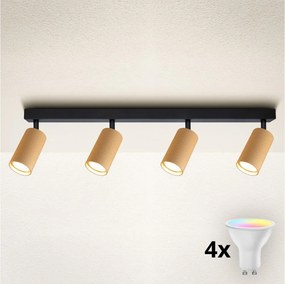 Brilagi - LED RGBW dimmelhető spotlámpa SELE MODERN 4xGU10/6,5W/230V Wi-Fi arany